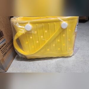 GBB Rubber Tote Bag Small Beach Bag Waterproof Outdoor Tote Bag Washable Tote